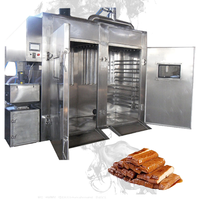 Fumeur de granulés de viande machine fumée barbecue barbecue four fumeur viandes bbq utilisé fumé offset fumée poisson four fumée avec prix d'usine