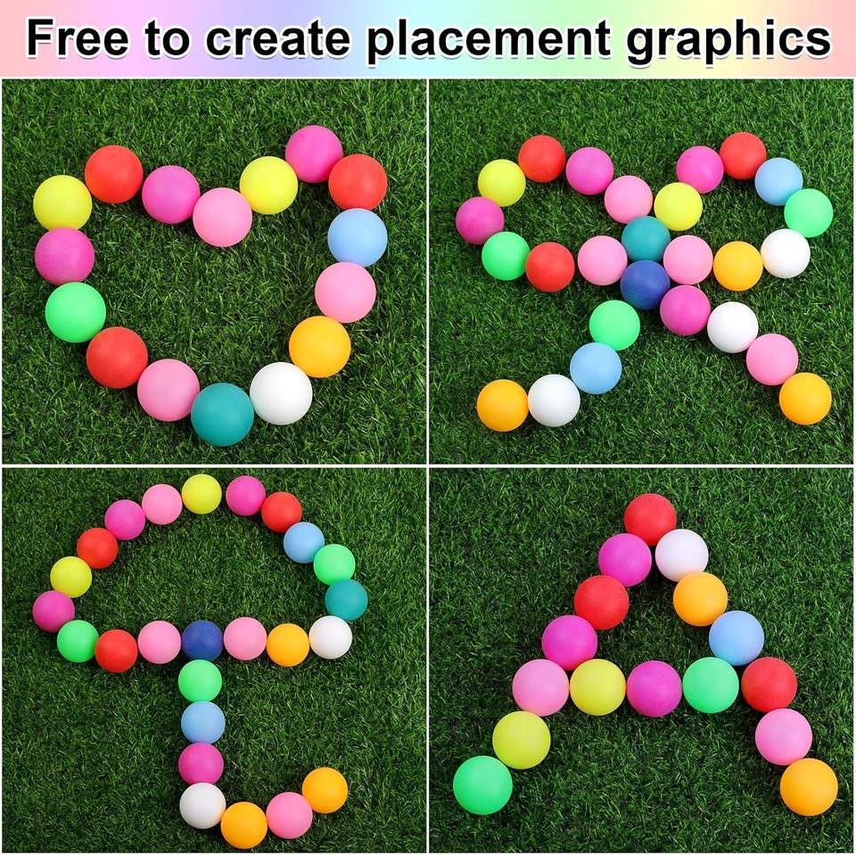 40mm Ping Pong Balls for Table Tennis, Games, Arts, Kids, and Pet Toys ...