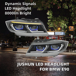 ชุดไฟหน้าโปรเจคเตอร์ LED สำหรับ BMW ซีรีส์ 3 E90 ปี 2005-2012 พร้อมไฟ DRL แบบไดนามิก - Product Image 2