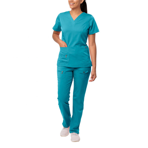 Enfermera Hospital Uniforme Diseños Manga corta Farmacia Trabajo Médico Hospital Doctor Enfermería Uniforme Hospital Personal Uniformes - Product Image 4