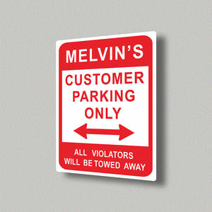 Segnaletica stradale privata personalizzata in alluminio e i trasgressori in PE verranno rimorchiati - Product Image 3