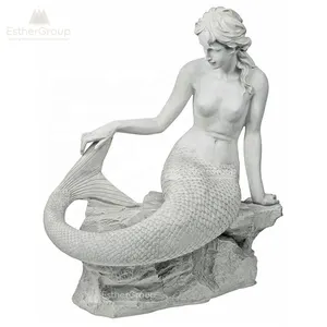 statua di nuoto piscina Suppliers-Coastal Decor Giardino Sognare Ad Occhi Aperti Mermaid Statue per Qualsiasi Piscina, Stagno o Decorazione del Giardino