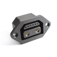 Connecteurs de charge EV LZ-D-1 2+6 Femelle sans signal DC 2P, interface de prise avec contact en cuivre, courant 40A/80A