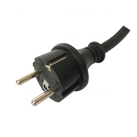 Rallonge électrique extérieure étanche IP44 16A en plastique avec câble en caoutchouc de 2 m, 4 prises et fiche Schuko allemande