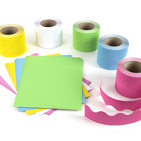 Papier cartonné ondulé de qualité supérieure, couleur unie, 50x70 cm, directement de l'usine, pour travaux manuels, bordure en papier ondulé