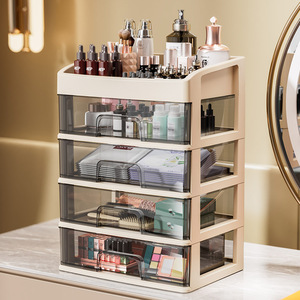 Desktop Organizer <b>Storage</b> <b>Box</b> With <b>Drawers</b> Rectangle Office Desk Organizer For Cosmetics And Stationery - Product Image 4