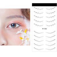 Autocollants de tatouage temporaires en papier de qualité salon, naturels, pour les yeux et le corps, pour un maquillage quotidien facile et une subtile mise en valeur des yeux, effet réaliste