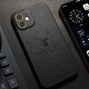 Funda Protectora de Piel de Ciervo para <span class=keywords><strong>iPhone</strong></span> 12 Pro 13 Pro Max, Híbrida de TPU y Goma Suave, en Oferta - Product Image 4