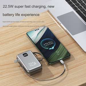 Haute capacité 20000mah <span class=keywords><strong>PowerBank</strong></span> affichage numérique quatre sortie USB Type C 22.5W <span class=keywords><strong>PD</strong></span> Power Bank Micro USB Portable 20000mAh Station - Product Image 6