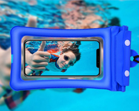 Sac étanche pliable pour téléphone avec cordon, idéal pour la natation, vente en gros, commande en gros, pour cadeau promotionnel