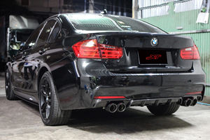 Diffuseur de pare-chocs arrière en fibre de carbone F30 MP 4 sorties pour <span class=keywords><strong>BMW</strong></span> Série 3 F30 13-19 Bodykit Spoiler Lip - Product Image 4