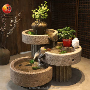 Macetas de Piedra Natural Hechas a Mano, Jardineras, Fuentes de Agua Japonesas, Cascada Interior para Decoración <span class=keywords><strong>del</strong></span> Hogar y Jardín - Product Image 4