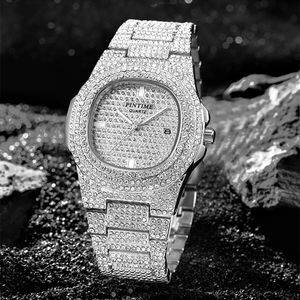 Orologio con Cinturino in Acciaio Baida con Diamanti e <span class=keywords><strong>Stelle</strong></span>, Orologio da Uomo e Donna con Calendario, Orologio al Quarzo, Tendenza Esplosiva in Europa e Stati Uniti - Product Image 2