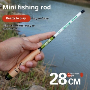 <span class=keywords><strong>DAIWA</strong></span> petite canne à pêche de lac Ultra légère à haute teneur en carbone Mini poche pour Crucian <span class=keywords><strong>carpe</strong></span> loach manche en bois enfants - Product Image 3