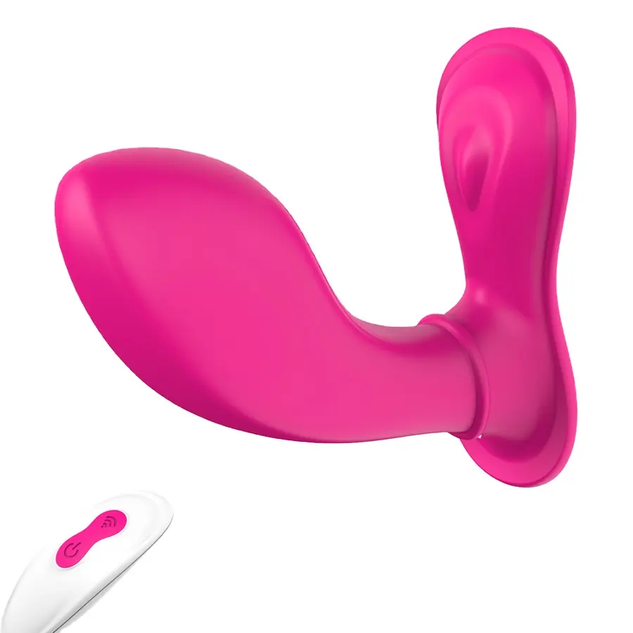 جهاز تدليك المنطقة G للبروستاتا والبظر يعمل بالتحكم عن بعد مسدس شرج sanitary napkin sex toys قابل للارتداء هزاز فائق النحافة للنساء