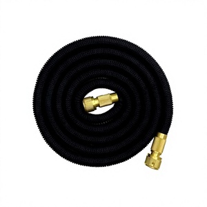 Polyester extensible. Tuyau d'arrosage extensible de 50 pieds avec tête de pulvérisation anti-fuite haute performance pour jardin - Product Image 1