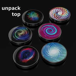 สปินเนอร์ของเล่นหมุนได้สำหรับเด็กและผู้ใหญ่ EN71 CPC สแตนเลสเพื่อลดความเครียดบนโต๊ะลายท้องฟ้าดาวบนโต๊ะ - Product Image 3