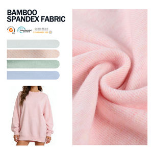 Tissu en bambou et élasthanne de qualité supérieure, matière douce et extensible pour vêtements - Product Image 1