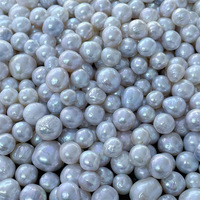 Perles d'eau douce baroques irrégulières naturelles de 9 à 15 mm, perles plissées Edison granulaires, perles en vrac pour la fabrication de bijoux, Zhuji
