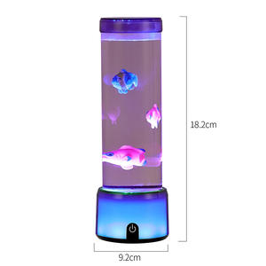 Lampe de méduse alimentée par USB à LED en plastique à dôme circulaire nouvellement conçue avec un éclairage d'ambiance romantique à changement de couleur - Product Image 6