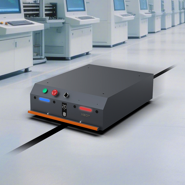 Warehouse Automation 100KG AGV Robot Magnetic Navigation Fork Dimensions 1000mm X 100mm 6-8H Working Time for Automatic Cargo