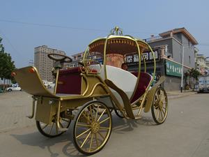 فيكتوريا الذهبي سندريلا عربة حصان/الزفاف buggy/التقليدية الأمريكية عربة - Product Image 6