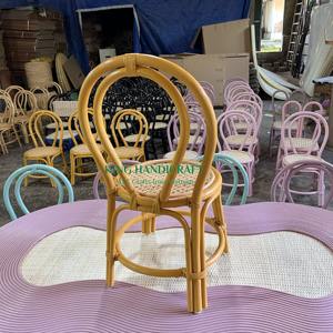 Silla para niños de ratán natural ecológica de primera calidad hecha a mano para espacios elegantes y cómodos en la sala de estar, cocina y dormitorio - Product Image 5