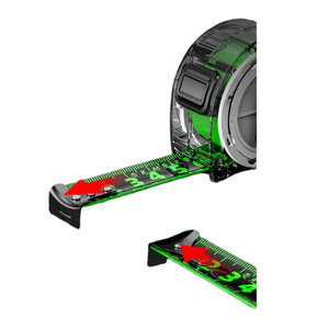 Ruban à mesurer en acier épais vert fluorescent de 10 m, en stock en Chine, avec logo personnalisé - Product Image 4