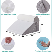 3PCS Bettkeil kissen zum Schlafen 20-in-1-verstellbarer Memory Foam-Kissen keil zur Linderung von Rückens ch merzen
