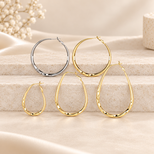 Orecchini a Goccia Senza Foro per Donne, Design Semplice, Accessori per Orecchie da Indossare Ogni Giorno - Product Image 1