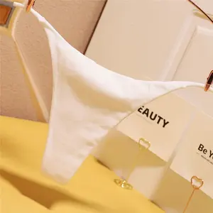 섹시한 카모/레오파드/꽃 숙녀 G-스트링 속옷 인쇄 얇은 벨트 끈 팬티 낮은 상승 단색 여성 팬티 T-백 란제리 - Product Image 5