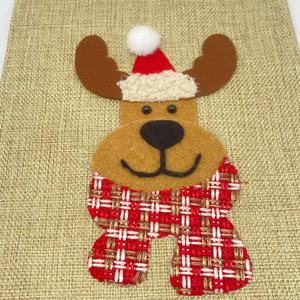 Bolsa de Regalo de Lino Navideña Personalizada, Embalaje Textil para Regalos Navideños - Product Image 4