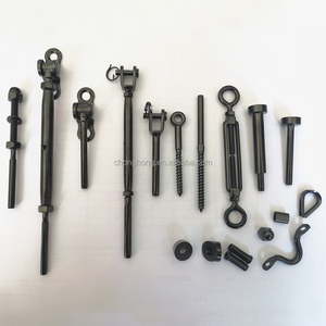 Kit de tensionnement de câble invisible en acier inoxydable T316 noir 1/8 po avec tête ronde dissimulée <span class=keywords><strong>pour</strong></span> poteaux en bois de 2 po x 2 po et 4 po x 4 po - Product Image 6