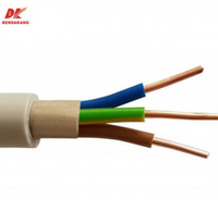 Câble électrique en cuivre BVV rond et solide Nym-J 3x1,5 mm 3x2,5 mm, isolé en PVC, gaine en PVC, pour usage domestique, bâtiment et industriel