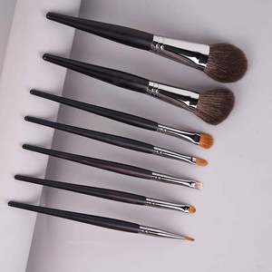 Feiyan chất lượng tốt nhất High End dê tóc Brass ferrule <span class=keywords><strong>make</strong></span> up bàn chải chuyên nghiệp nhãn hiệu riêng sóc tóc trang điểm bàn chải - Product Image 5