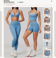 SHINBENE Bra Olahraga Wanita 2-in-1 Warna Kontras dengan Tali Silang di Punggung, untuk Yoga, Gym, Fitness, Olahraga Luar Ruangan, dan Pakaian Dalam Atletik