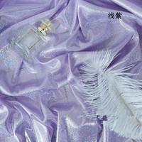 Tissu laser doré tricoté magique à paillettes pour vêtements de scène Tissu de fond de tir