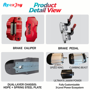 ApexJoy Highway-1000W Motor Central 85km/h Cuadro Flexible Compatible con Control por App Alquiler [Pro Performance Asset] Motor Central de 1000W - Product Image 2