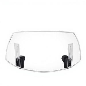 Pare-brise universel surélevé pour moto, 22x18cm, déflecteur avant transparent en PCABS pour Honda Suzuki Haojue Yama Haha Lei - Product Image 1
