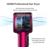 Salon professionnel US EU UK Version de qualité Sèche-cheveux sans feuilles Super sèche-cheveux à haute vitesse à ions négatifs