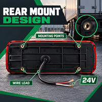 Feu arrière combiné LED 24V HSSH pour camion lourd MAN – Remplacement de feu de signalisation arrière