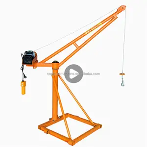 outdoor mini lifting portable crane/small lift crane for construction
