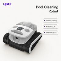 Robot de nettoyage de piscine sans fil 10400mAh, autonomie de 3h, escalade automatique des parois, double filtre, IP68, pour piscines en béton et en carrelage