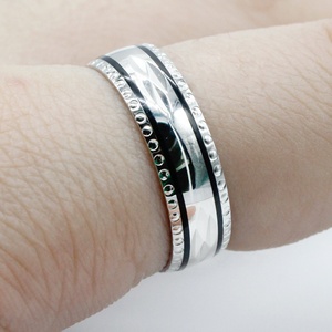 Оптовая продажа, свадебное кольцо из стерлингового серебра 925 пробы, элегантные стильные круглые ювелирные украшения для влюбленных - Product Image 6