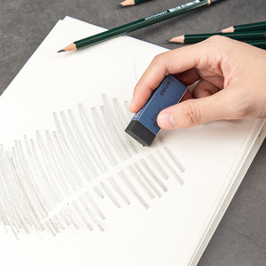 Deli Rectangular Office Eraser 71097 For Pencil Marks Erasing Stationery Use - Product Image 1