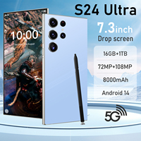 Teléfono Móvil Original de Fábrica S24 Ultra, Modelo Oficial de Alta Gama, Carga Rápida de 65W, Bajo Precio, HD 108MP, CDMA/LTE, Pantalla OLED Española de 120Hz