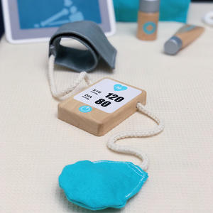 Sac médical en bois pour enfants ensemble de sacs maison Simulation médecin habiller jouets ensemble de jouets pour enfants - Product Image 3