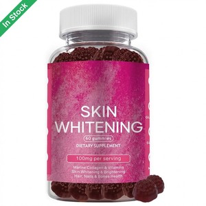 Gomitas Blanqueadoras de Piel HDK en Stock, 60 Unidades, Glutatión, Colágeno, <span class=keywords><strong>Vitamina</strong></span> C, Brillo Radiante, Tono Uniforme, Suministro al por Mayor de Fábrica OEM - Product Image 1