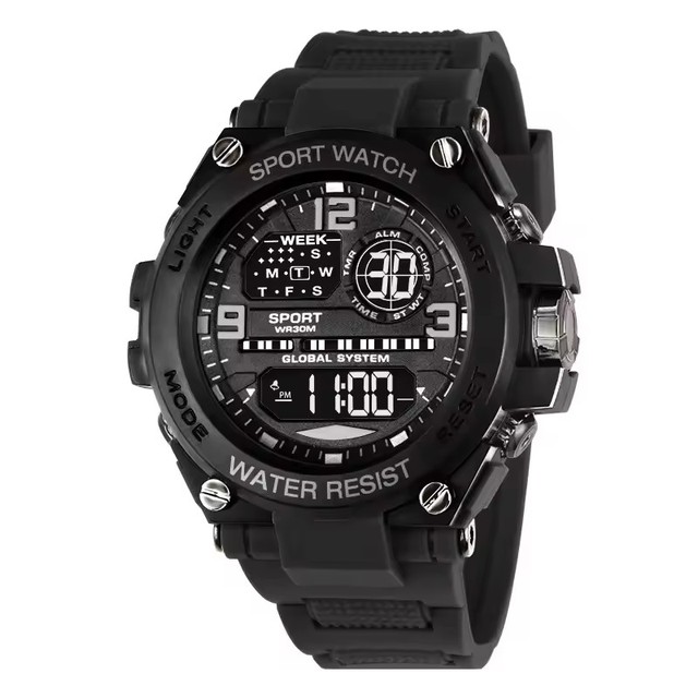 Men's Sports Watch Outdoor LED Digital Watch Life Waterproof Sport Electronic Watches Military Clock for Man Male Kids
