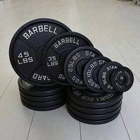 Disques de musculation à quatre barres avec finition peinte et grandes poignées, pour salle de sport commerciale